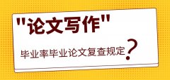 畢業率畢業論文復查規定
